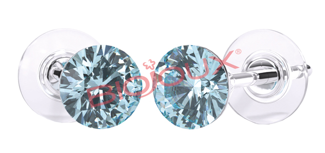 ORECCHINI STERILI BJT945 SWA CRYSTAL AQUAMARINE - famajoy.it