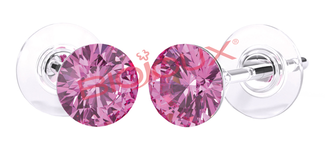 ORECCHINI STERILI BJT946 SWA CRYSTAL ROSE - famajoy.it