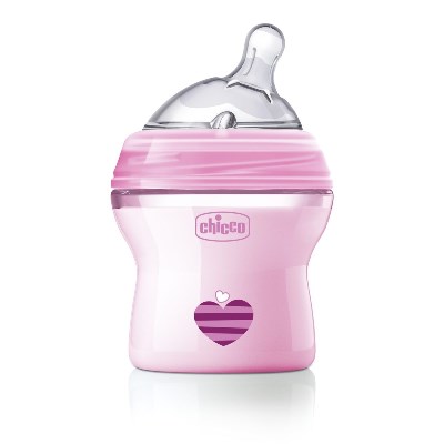 CHICCO BIBERON NATFEEL 0M+ 150 ML GIRL - famajoy.it