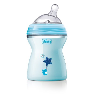 CHICCO BIBERON NATFEEL 2M+ BOY 250 ML - famajoy.it