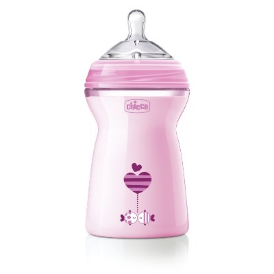 CHICCO BIBERON NATFEEL 6M+ GIRL 330 ML - famajoy.it