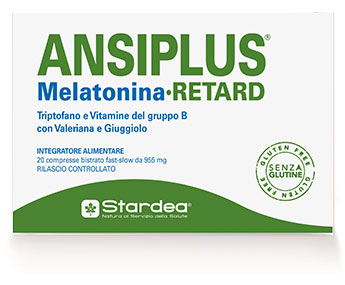 ANSIPLUS RETARD MELATONINA 20 COMPRESSE BISTRATO FAST SLOW 955 MG - famajoy.it