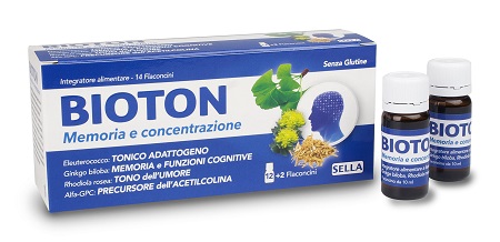 BIOTON ELEUTEROCOCCO MEMORIA CONCENTRAZIONE 14 FLACONCINI - famajoy.it