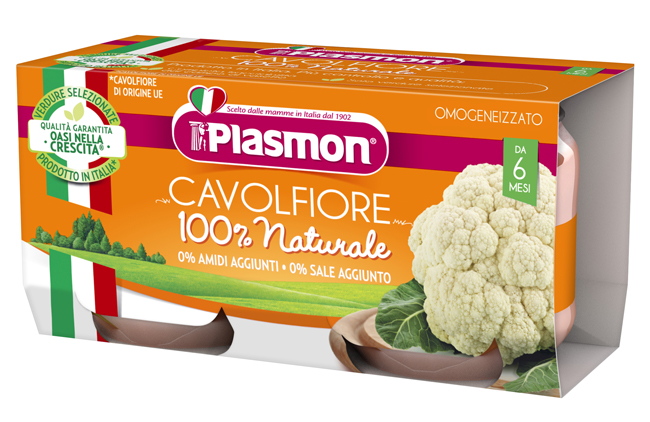 PLASMON OMOGENEIZZATO CAVOLFIORE 2 X 80 G - famajoy.it