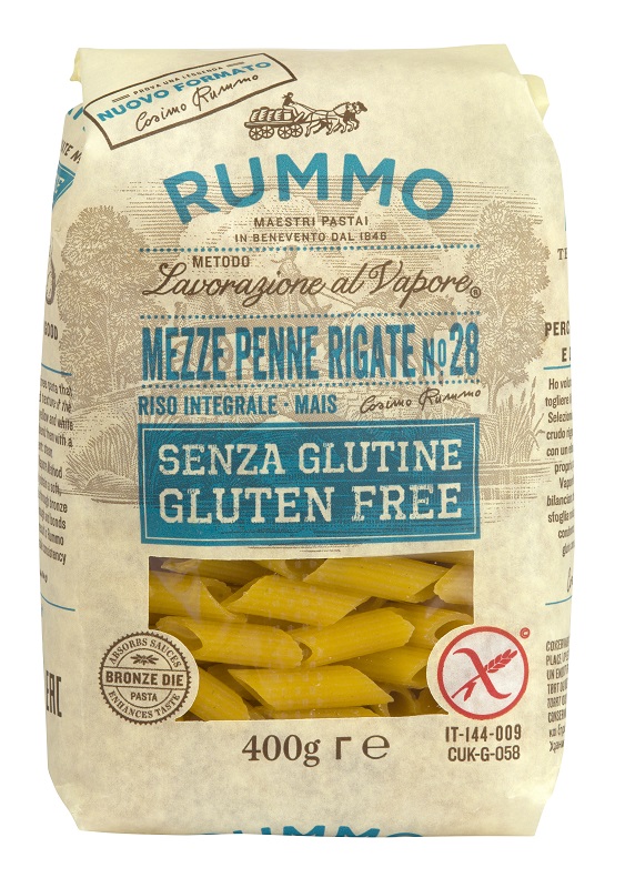 RUMMO MEZZE PENNE RIGATE N28 RISO INTEGRALE E MAIS 400 G - famajoy.it