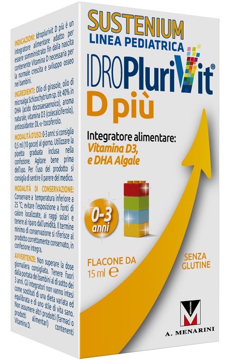 IDROPLURIVIT D+ SUSTENIUM 15 ML - famajoy.it