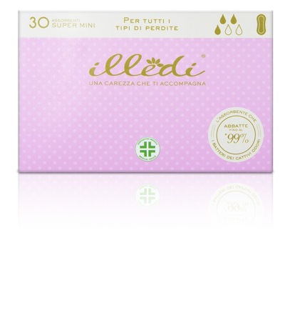 ILLEDI ASSORBENTI SUPER MINI 180 MM 30 PEZZI - famajoy.it