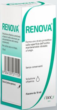 RENOVA COLLIRIO SOSTITUTO LACRIMALE A BASE DI ACIDO IALURONICO 0,4% FLACONE DA 10 ML SENZA CONSERVANTI - famajoy.it
