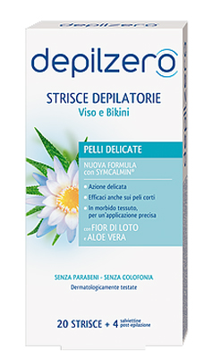 DEPILZERO STRISCE VISO E BIKINI 20 PEZZI - famajoy.it