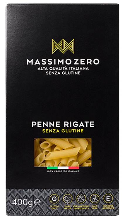 MASSIMO ZERO PENNE RIGATE 400 G - famajoy.it