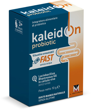 KALEIDON PROBIOTIC FAST BIANCO NATURALE 10 BUSTE OROSOLUBILI - famajoy.it