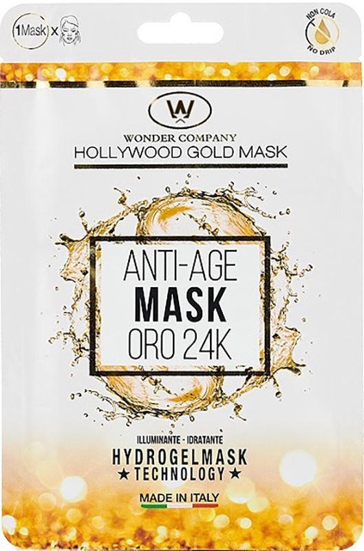 HOLLYWOOD GOLD MASK ANTIAGE IDRATANTE ILLUMINANTE - famajoy.it