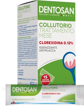 DENTOSAN COLLUTORIO MONODOSE TRATTAMENTO MENSILE 0,12% 15 BUSTINE DA 10 ML - famajoy.it