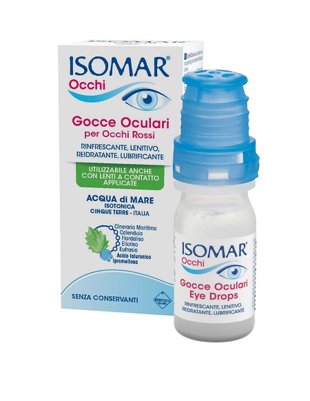ISOMAR OCCHI GOCCE OCULARI ALL'ACIDO IALURONICO 0,20% 10 ML SENZA CONSERVANTI - famajoy.it