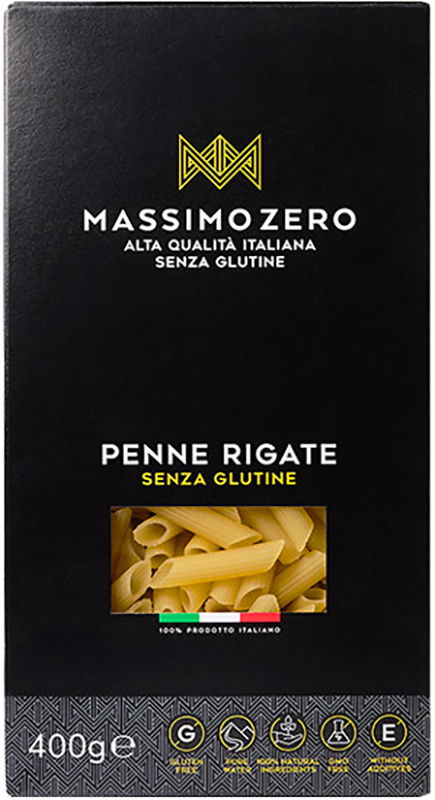 MASSIMO ZERO MEZZE PENNE RIGATE 400 G - famajoy.it
