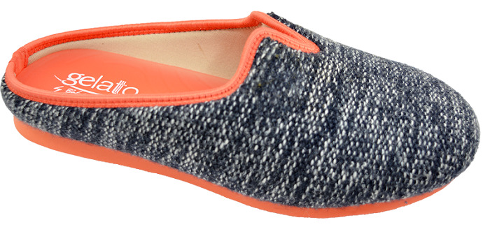 CALZATURA DA CASA GELATO SOFT CON PLANTARE IN GEL MELANGE/LIGHT BLUE 37/38 1 PAIO - famajoy.it