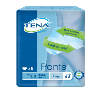 PANNOLONE PULL-UP TENA PANTS PLUS TAGLIA LARGE 8 PEZZI - famajoy.it