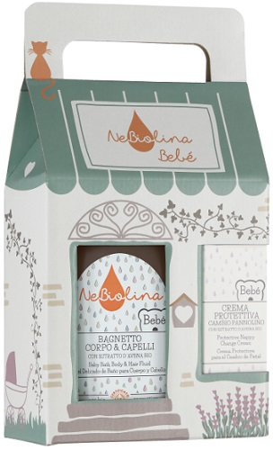 NEBIOLINA CASETTA BEBE' BAGNETTO + OLIO MASSAGGIO - famajoy.it