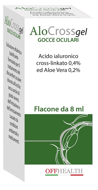 ALOCROSS GOCCE OCULARI ACIDO IALURONICO CROSS-LINKATO 0,2% E ALOE VERA 8 ML - famajoy.it