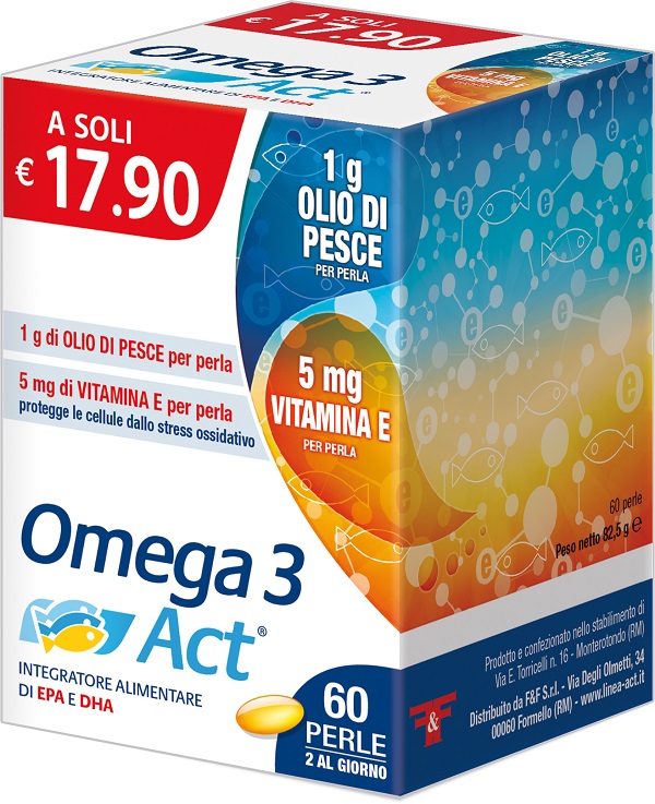 OMEGA 3 ACT 1G 60 PERLE - famajoy.it
