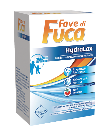 FAVE DI FUCA HYDRALAX 30 BUSTINE MONODOSE DA 5,07 G GUSTO AMARENA - famajoy.it