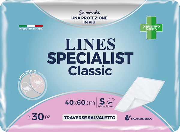 TRAVERSA PER INCONTINENZA LINES SPECIALIST CLASSIC 40X60 CM 30 PEZZI - famajoy.it