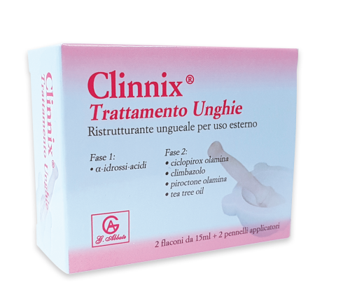 CLINNIX TRATTAMENTO UNGHIE 2 FLACONI 15 ML + 2 PENNELLI APPLICATORI - famajoy.it