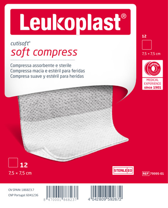 GARZA IDROFILA COMPRESSA CUTISOFT TESSUTO NON TESSUTO 7,5X7,5 CM 12 PEZZI - famajoy.it