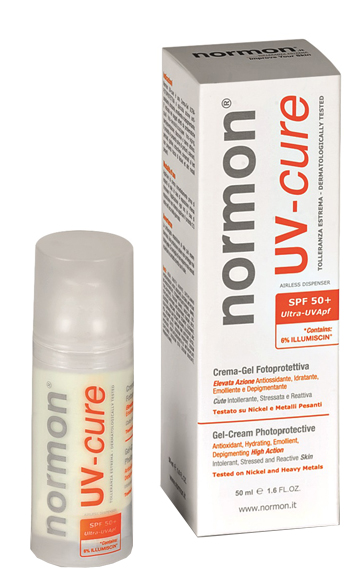 NORMON UV CURE CREMAGEL SPF 50+ 50 ML - famajoy.it