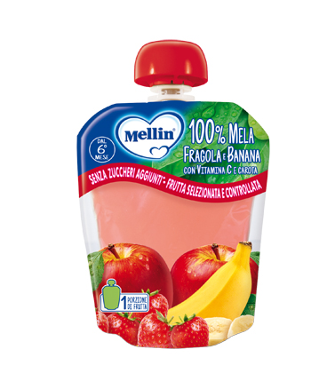 MELLIN POUCH MELA/FRAGOLA/BANANA 90 G - famajoy.it