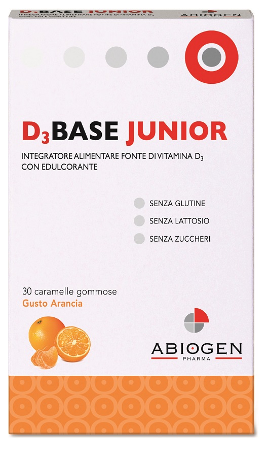 D3BASE JUNIOR 30 CARAMELLE GOMMOSE ARANCIA - famajoy.it