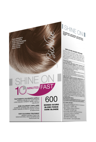 BIONIKE SHINE ON FAST TRATTAMENTO COLORANTE CAPELLI BIONDO SCURO 600 FLACONE 60 ML + TUBO 60 ML - famajoy.it