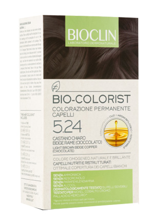 BIOCLIN BIO COLORIST 5,24 CASTANO CHIARO BEIGE RAME CIOCCOLATO - famajoy.it