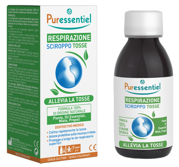 PURESSENTIEL SCIROPPO TOSSE RESPIRAZIONE DISPOSITIVO MEDICO 125 ML - famajoy.it