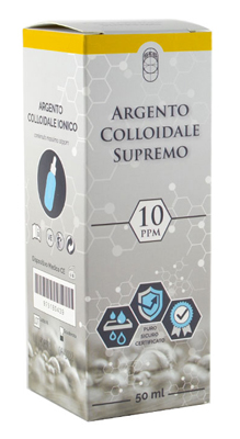 ARGENTO COLLOIDALE SUPREMO 10PPM CERTIFICATO CON CONTAGOCCE 50 ML - famajoy.it