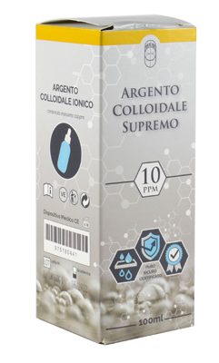 ARGENTO COLLOIDALE SUPREMO 10PPM CERTIFICATO CON CONTAGOCCE 100 ML - famajoy.it