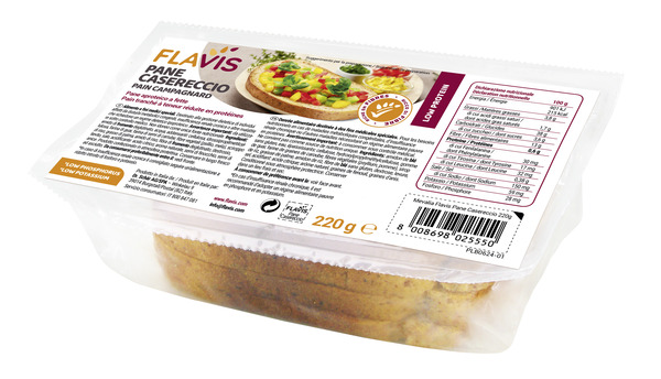 FLAVIS PANE CASERECCIO PANE APROTEICO A FETTE 220 G - famajoy.it