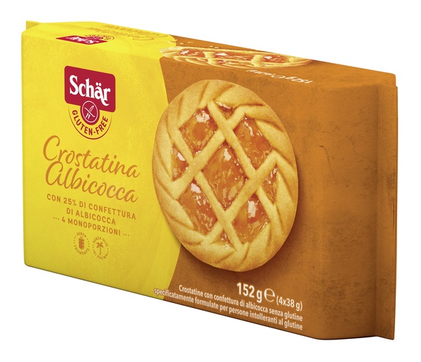 SCHAR CROSTATINA CON CONFETTURA DI ALBICOCCA 4 MONOPORZIONI DA 35 G - famajoy.it