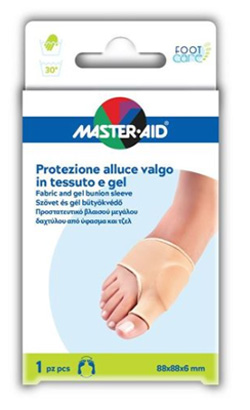 PROTEZIONE IN GEL E TESSUTO MASTER-AID FOOTCARE PER ALLUCE VALGO 1 PEZZO D5 - famajoy.it
