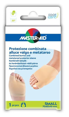 PROTEZIONE MASTER-AID FOOTCARE PER ALLUCE VALGO E METATARSO SMALL 1 PEZZO D7 - famajoy.it