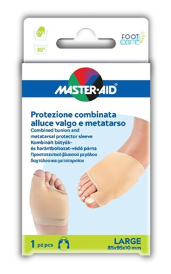 PROTEZIONE MASTER-AID FOOTCARE PER ALLUCE VALGO E METATARSO LARGE 1 PEZZO D8 - famajoy.it