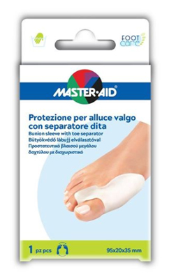 PROTEZIONE MASTER-AID FOOTCARE PER ALLUCE VALGO CON SEPARATORE DITA INTEGRATO 1 PEZZO D9 - famajoy.it