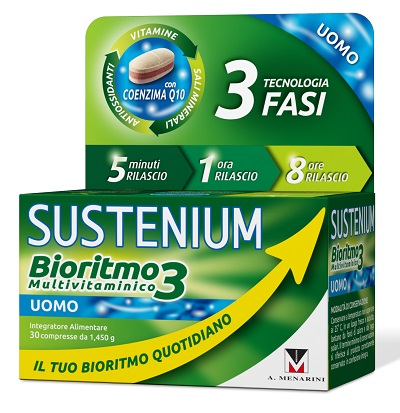 SUSTENIUM BIORITMO3 UOMO ADULTO 30 COMPRESSE - famajoy.it
