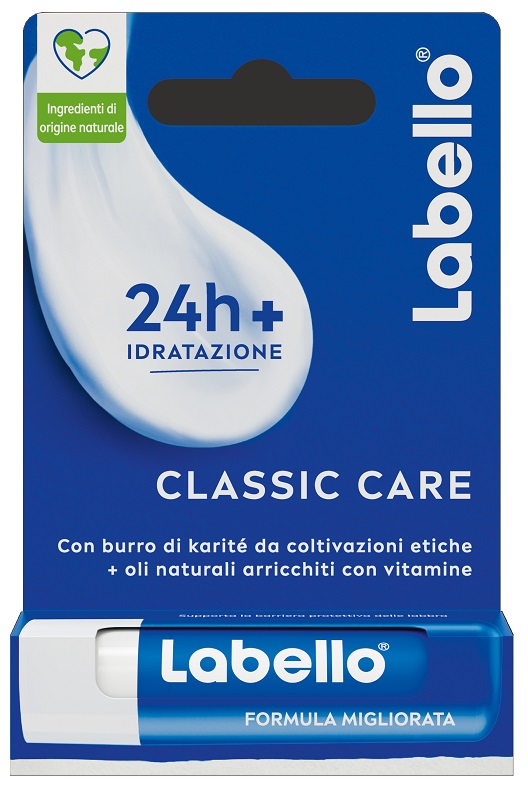 LABELLO CLASSIC CARE STICK 24H IDRATAZIONE FONDENTE SULLE LABBRA 5,5 ML - famajoy.it