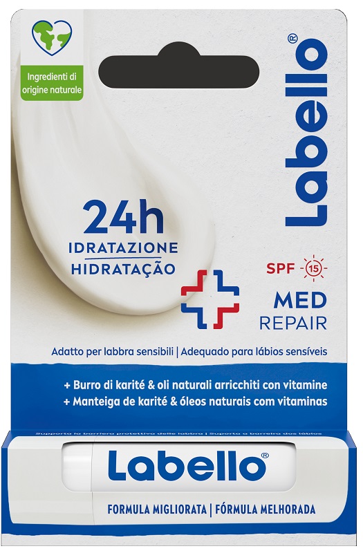 LABELLO MED REPAIR SPF15 24H IDRATAZIONE FONDENTE SULLE LABBRA 5,5 ML - famajoy.it