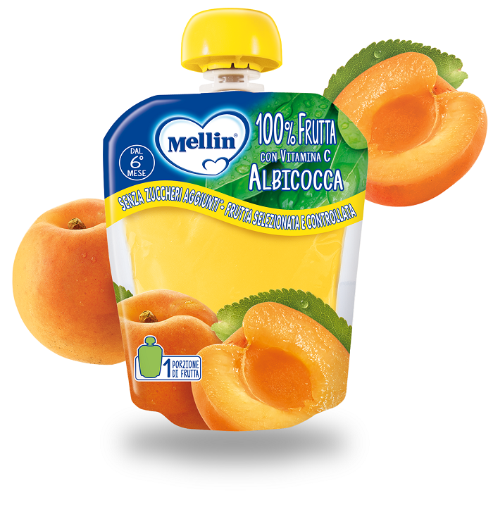 MELLIN POUCH ALBICOCCA 90 G - famajoy.it