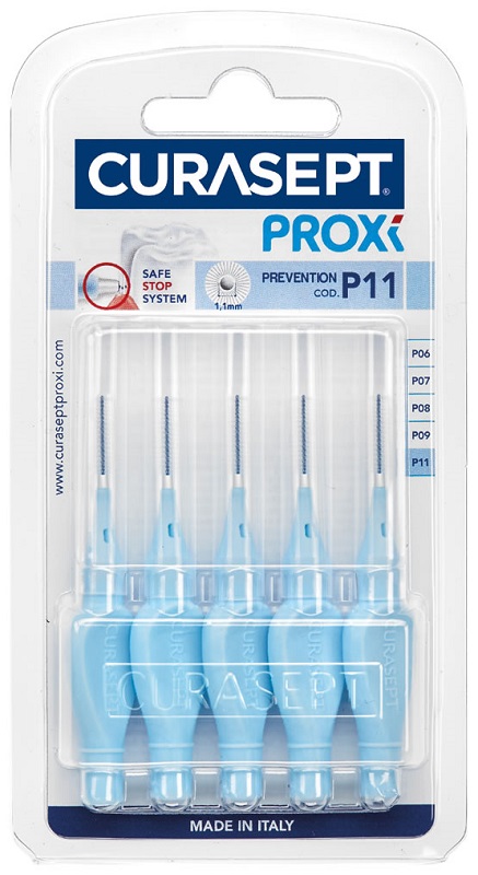 CURASEPT PROXI P11 AZZURRO/LIGHT BLUE 5 PEZZI - famajoy.it
