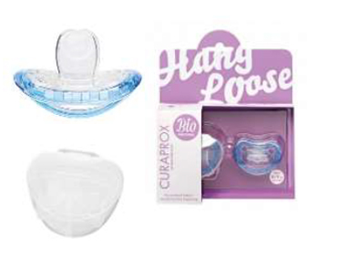 CURAPROX BABY SUCCHIETTO 2 PEZZI TG 0 COLORE BLU + SCATOLA PER IGIENIZZAZIONE - famajoy.it