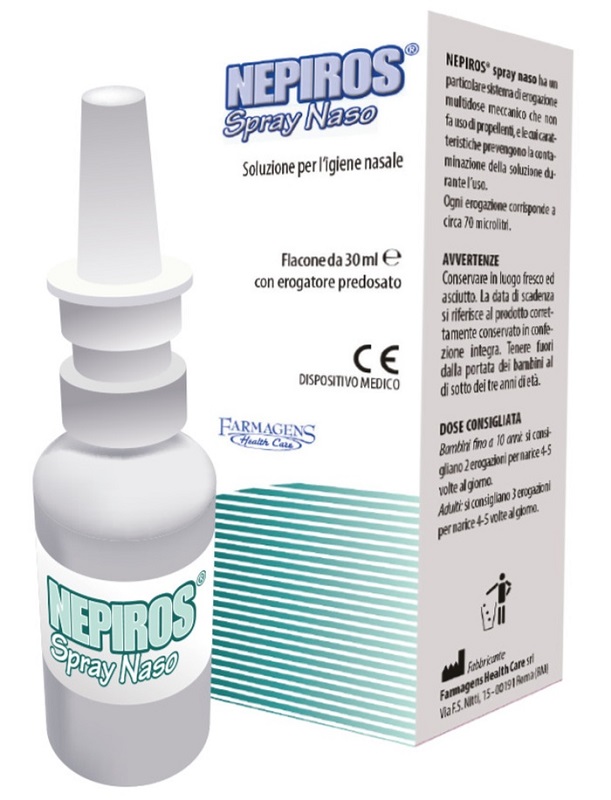 SOLUZIONE PER L'IGIENE NASALE SPRAY NEPIROS 30 ML - famajoy.it
