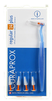 CURAPROX CPS REGULAR CPS 14 CON 5 SCOVOLINI + SUPPORTO - famajoy.it